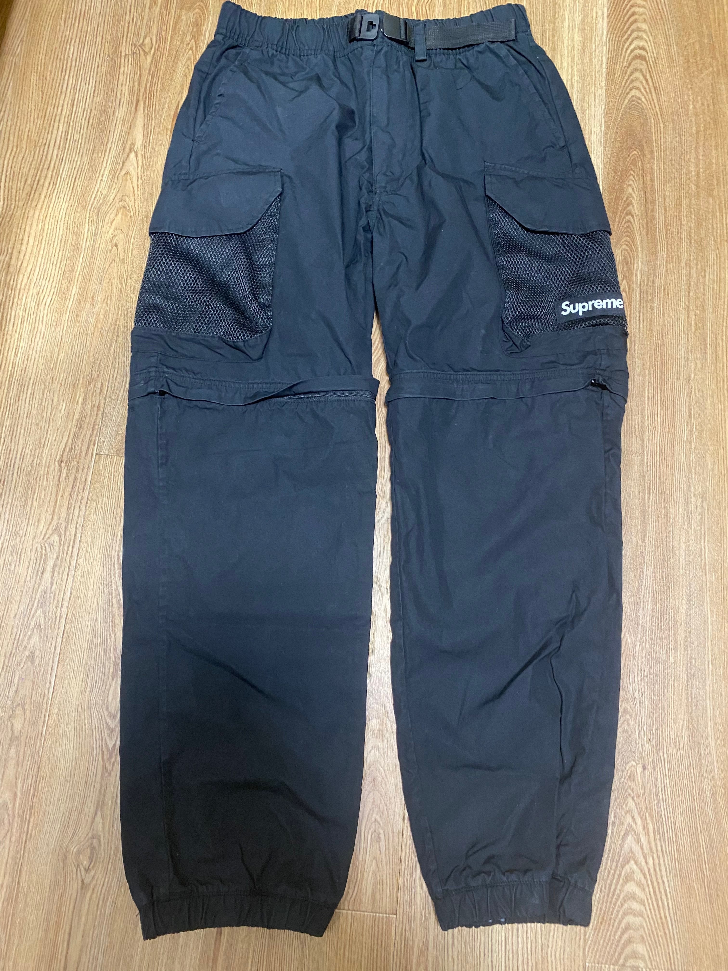 Supreme Mesh Pocket Belted Cargo Pant "Black"
