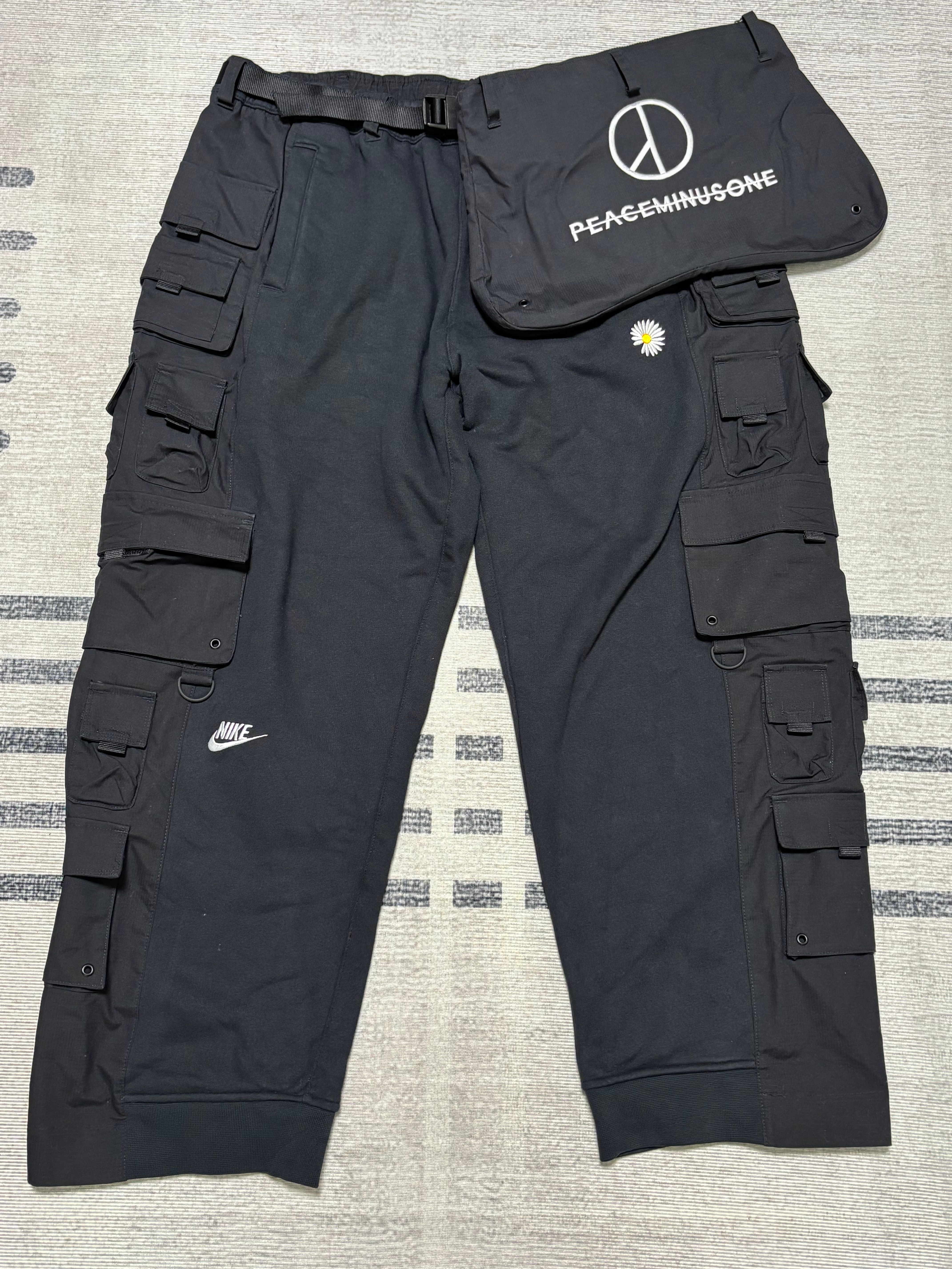 PEACEMINUSONE PMO x NIKE Wide Pants "Black" / G-DRAGON