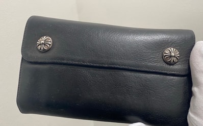 Chrome Hearts Wave Wallet Leather "Black"