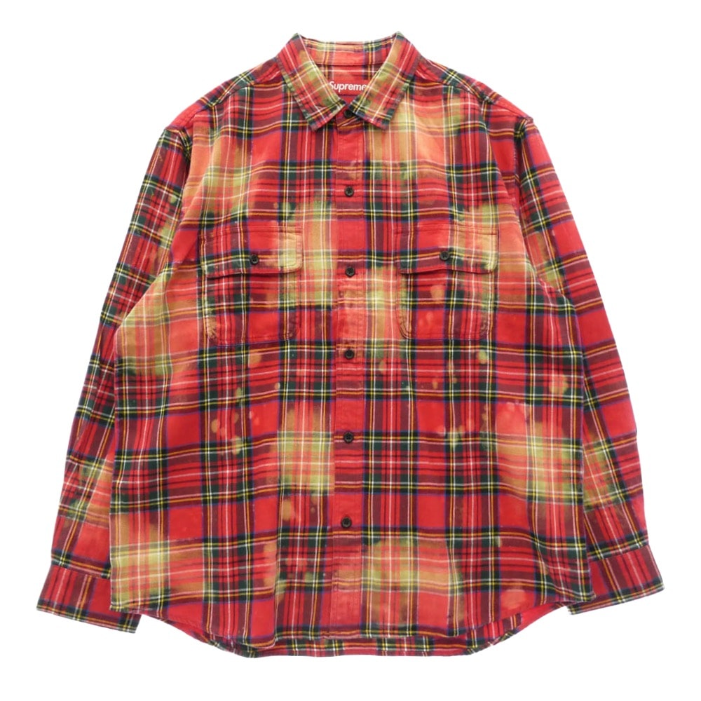 Supreme シュプリーム 25AW x The Exorcist エクソシスト Flannel Shirt チェック 長袖 フランネルシャツ Lサイズ レッド系 マルチカラー系 L【極上美品】【中古】