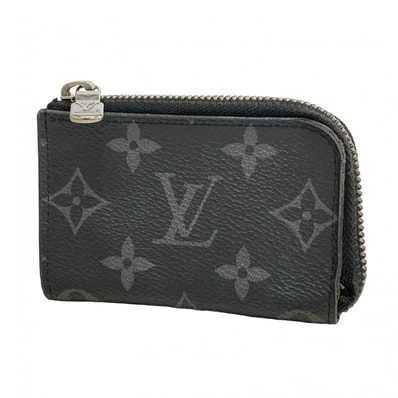 【6dd5012】ルイヴィトン コインケース モノグラム・エクリプス ポルトモネジュール M63536 ブラック【中古】メンズ