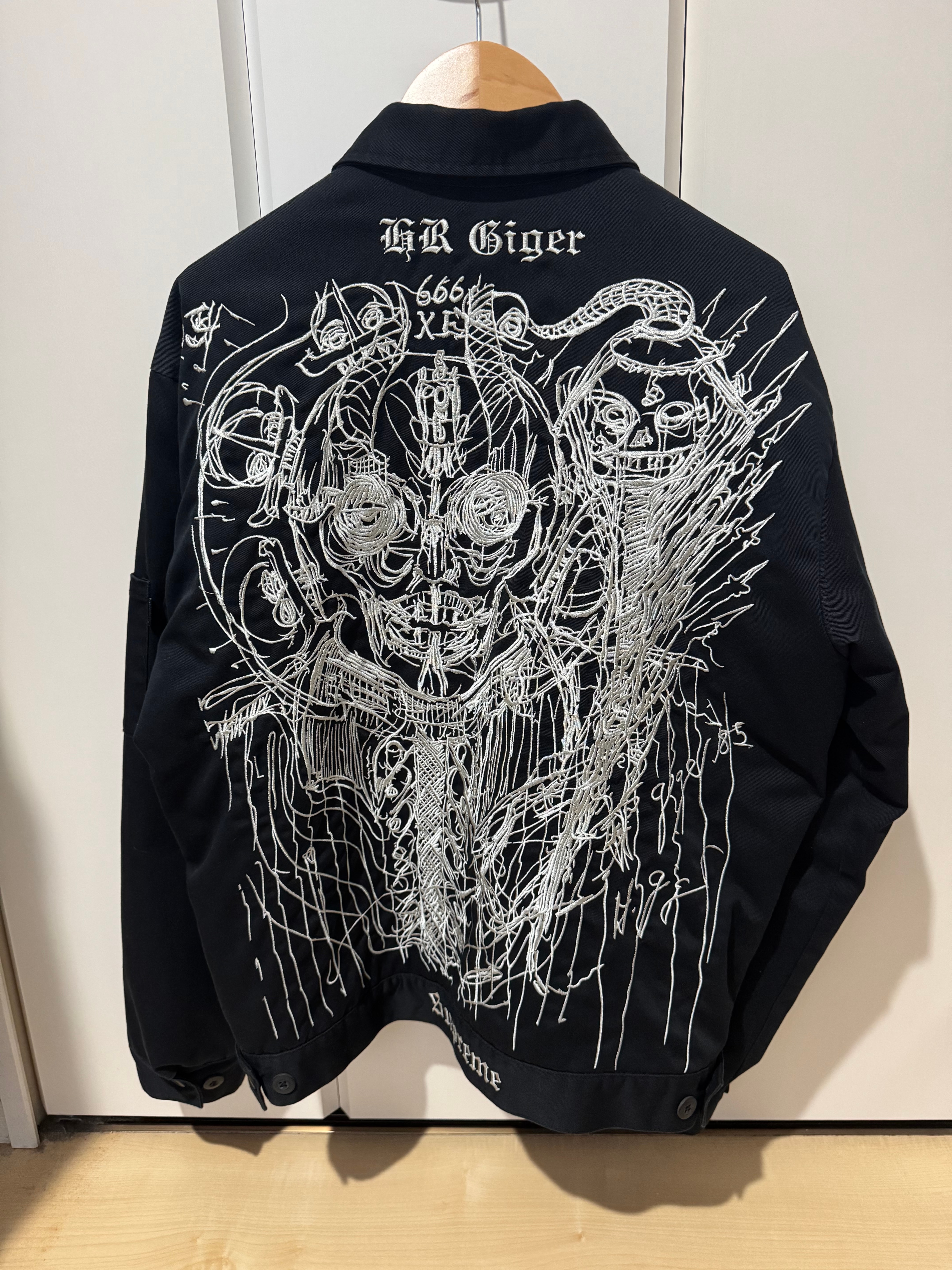 Supreme H.R. Giger Embroidered Work Jacket 