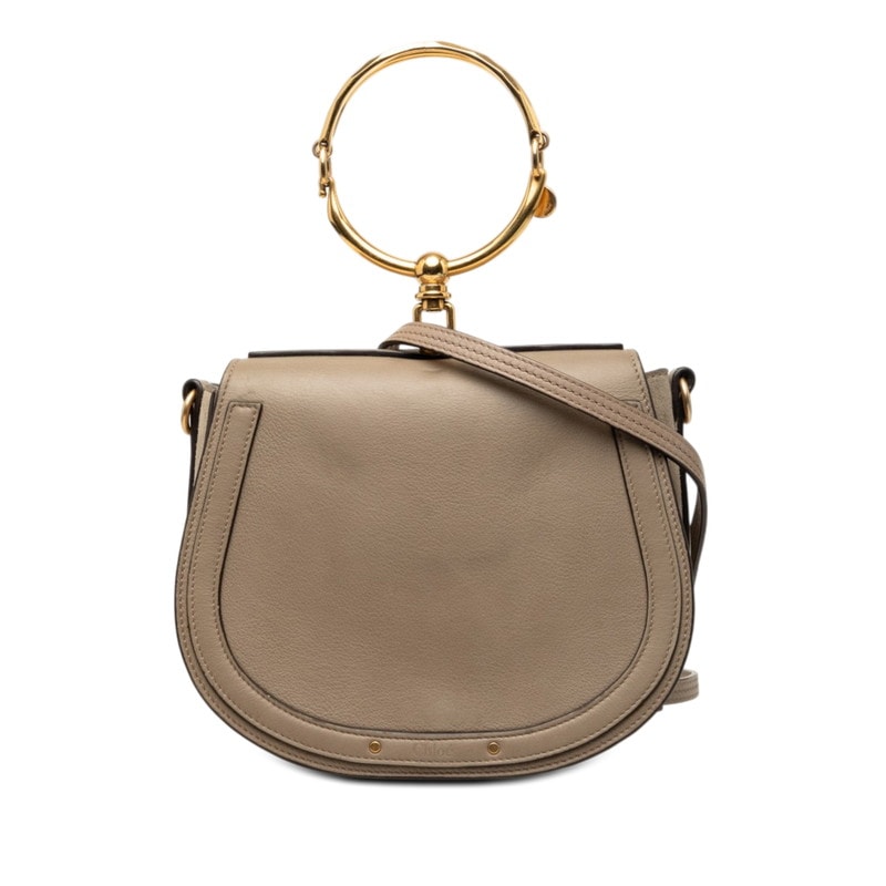 クロエ ナイル ハンドバッグ ブレスレットバッグ ショルダーバッグ 2WAY ベージュ レザー スウェード レディース Chloe 【中古】
