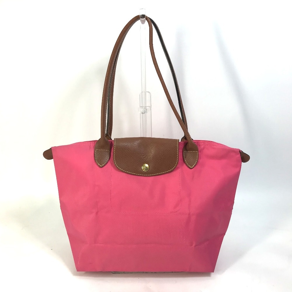 ロンシャン Longchamp プリアージュ ショルダーバッグ カバン 肩掛け トートバッグ ナイロン ピンク
