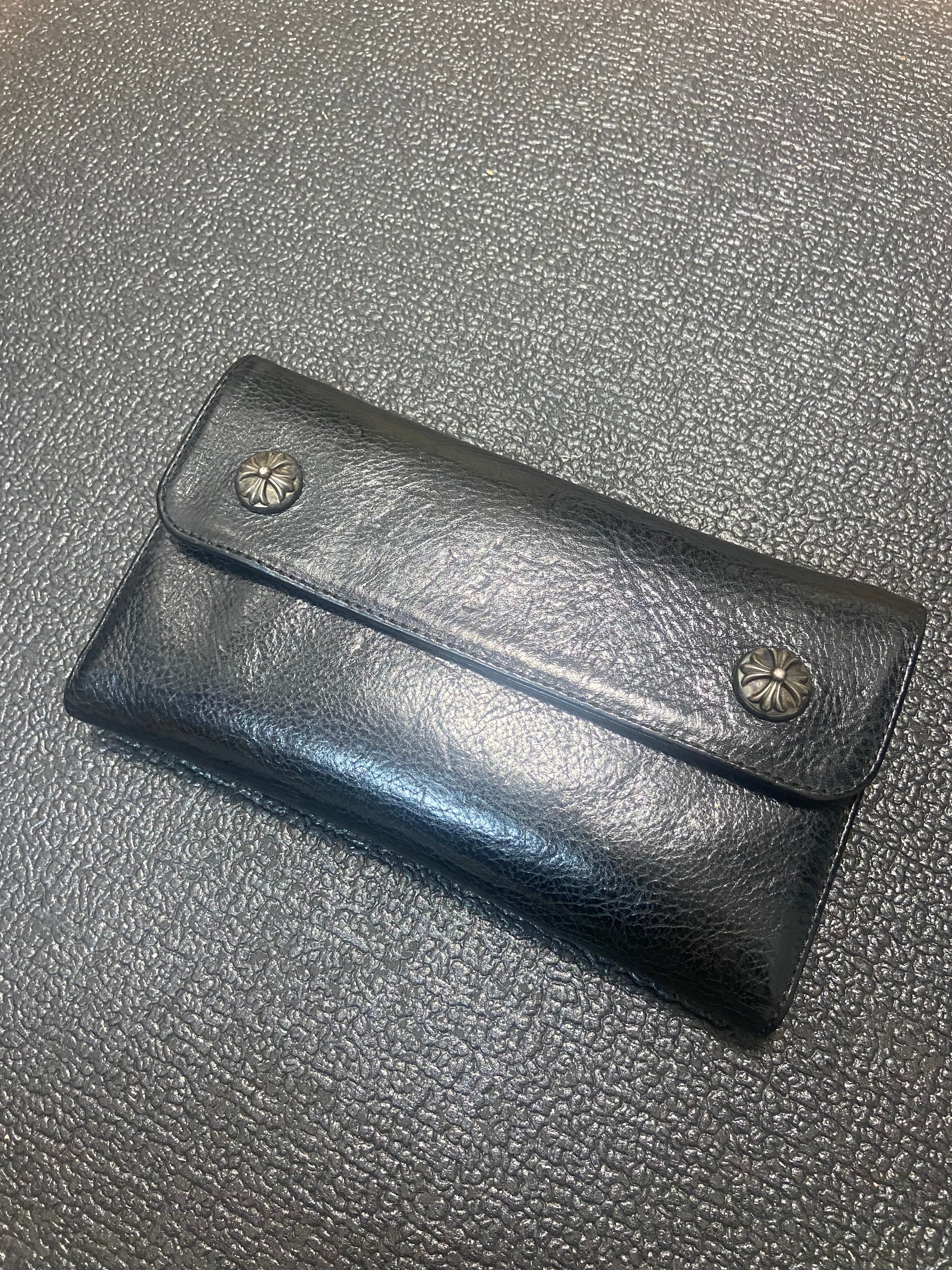 Chrome Hearts Wave Wallet Leather "Black"