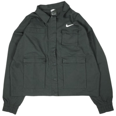 NIKE ナイキ Wmns Nsw Swoosh Woven Jacket ウィメンズ スウォッシュ ウーブン ジャケット CZ8900-010 XXL Black ブルゾン アウター g26855