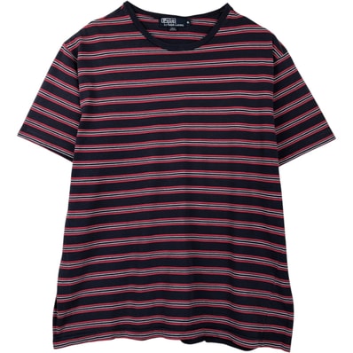 古着 ラルフローレン Ralph Lauren POLO by Ralph Lauren マルチボーダー 半袖 ボーダーTシャツ メンズXL相当/eaa653789