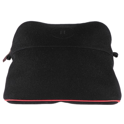 HERMES エルメス ボリードポーチ 31 フェルト ブラック レッド【中古】