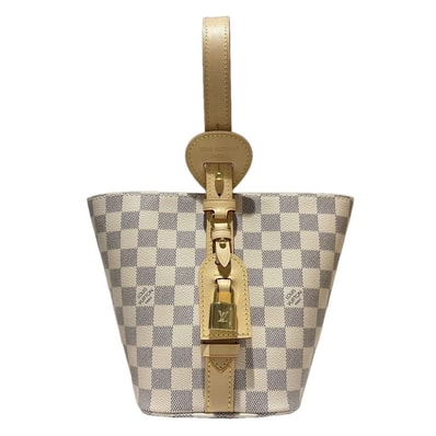 LOUIS VUITTON ルイ・ヴィトン オールイン BB ショルダーバッグ N40855 ダミエアズールキャンバス ホワイト レディース【中古】