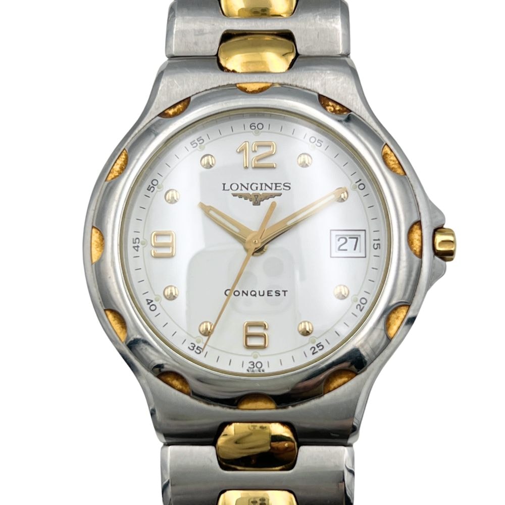 LONGINES ロンジン L1.631.3 コンクエスト デイト クォーツ メンズ 腕時計 C1410