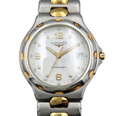 LONGINES ロンジン L1.631.3 コンクエスト デイト クォーツ メンズ 腕時計 C1410