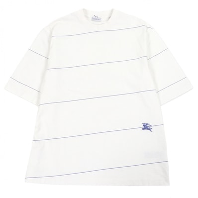 極美品 バーバリー 半袖Tシャツ ホワイト メンズ M 8083612