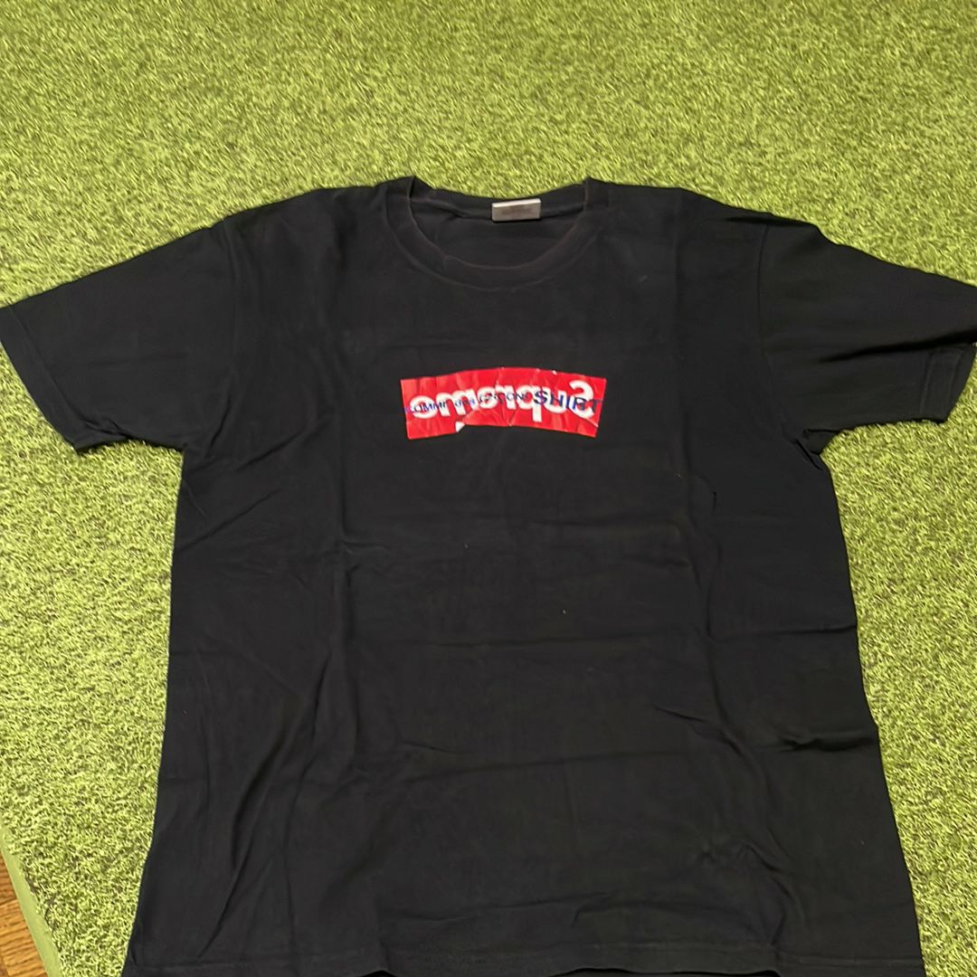 Supreme COMME des GARCONS SHIRT Box Logo Tee "Black"