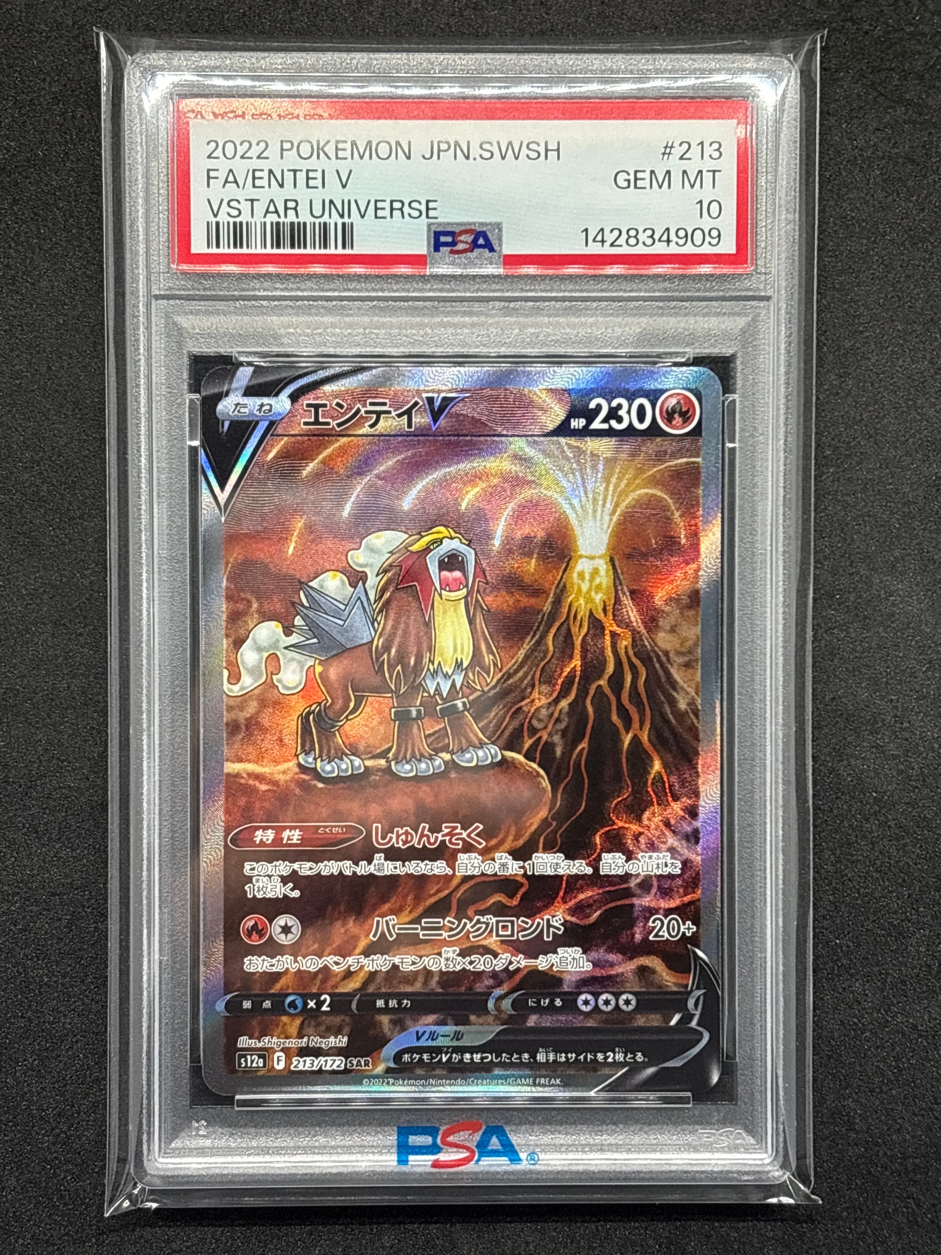 PSA10】エンテイV SAR[s12a 213/172](ハイクラスパック「VSTAR