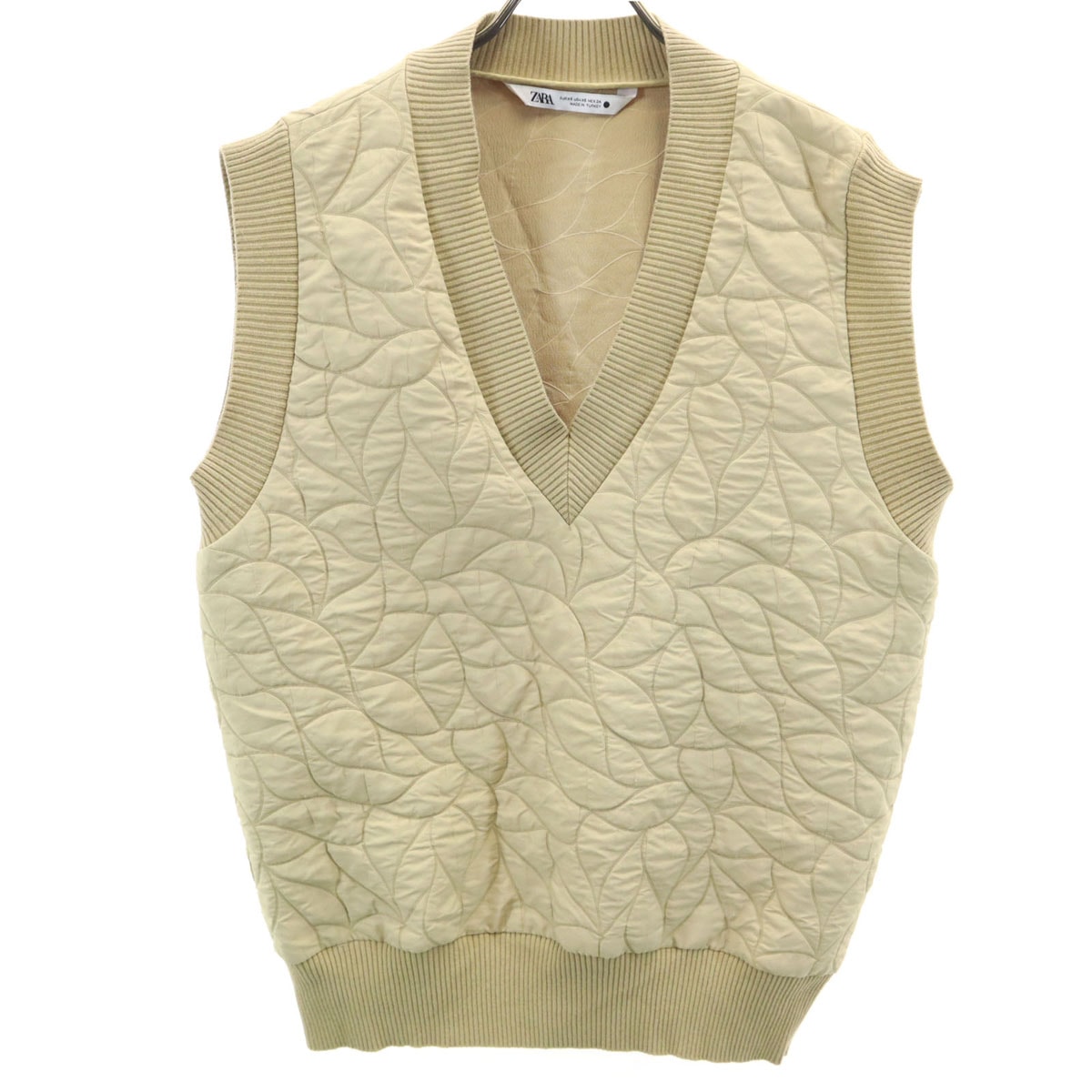ZARA ザラ Vネック ベスト XS ベージュ