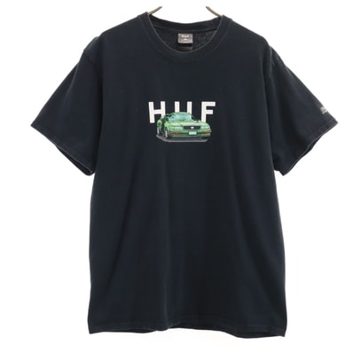 HUF ハフ CAPCOM カプコン コラボ ストリートファイター2 BONUS STAGE 半袖 Tシャツ M ブラック