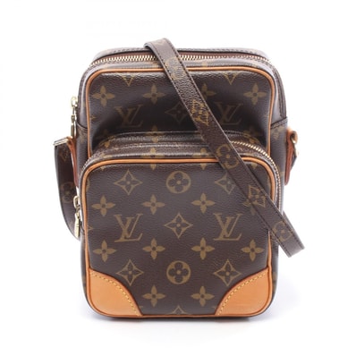 ルイ・ヴィトン LOUIS VUITTON アマゾン ショルダーバッグ バッグ PVCコーティングキャンバス レザー モノグラム レディース ブラウン系 M45236 【中古】