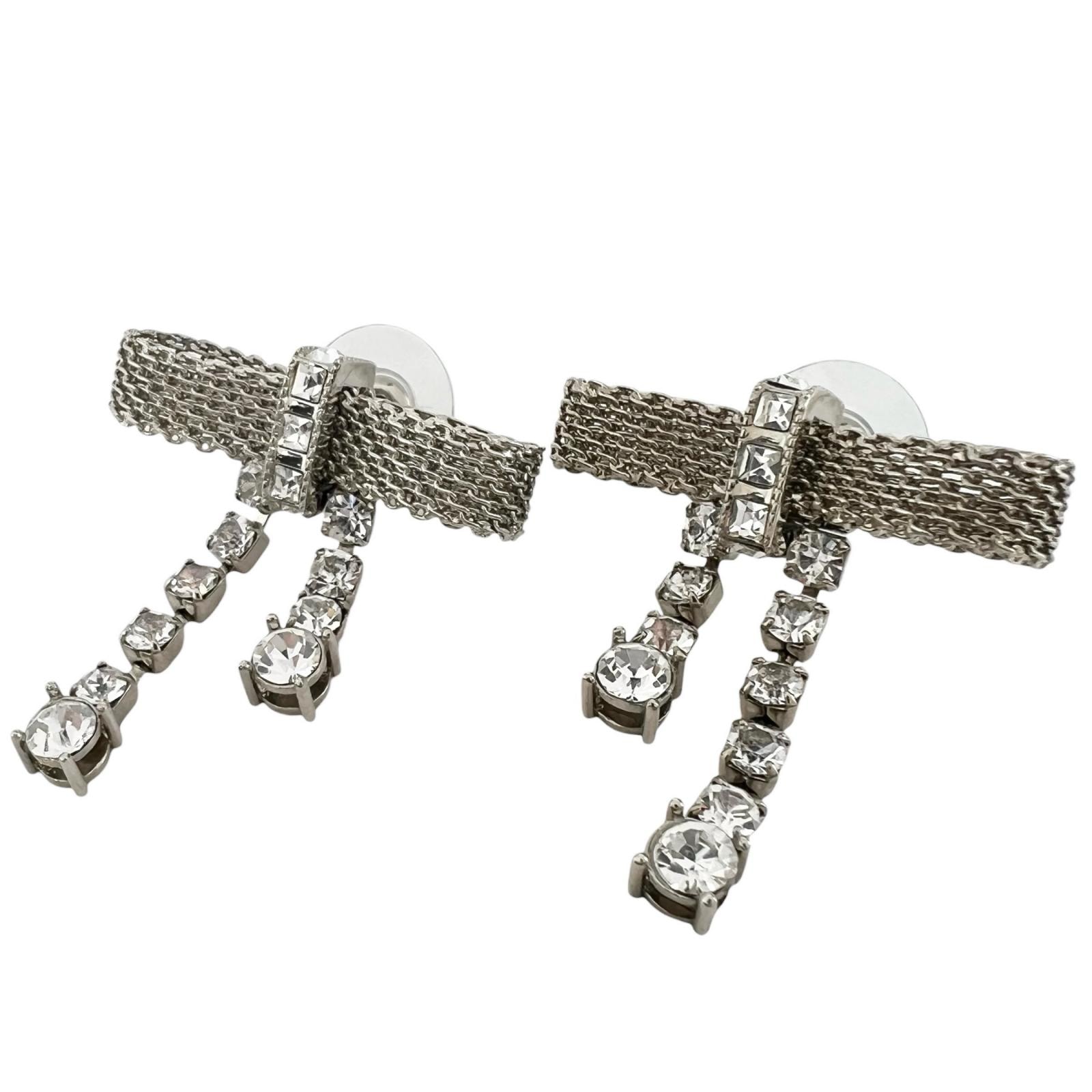 ミュウミュウ リボンモチーフピアス レディース