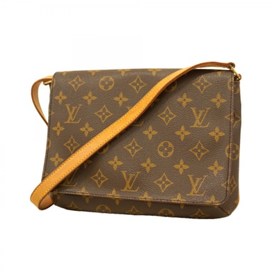 【6dc2857-k】ルイヴィトン ショルダーバッグ モノグラム ミュゼットタンゴショートストラップ M51257 ブラウン【中古】レディース