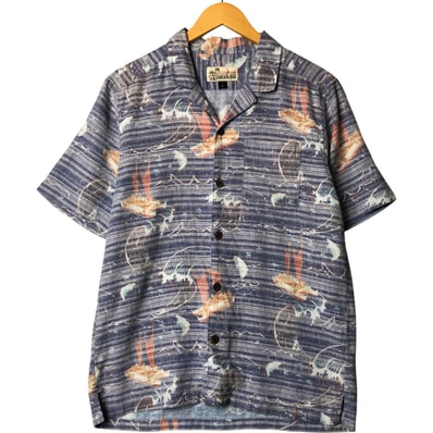 古着 パタゴニア Patagonia pataloha パタロハ 52550SP17 総柄 オープンカラー ハワイアンアロハシャツ ボックスシャツ メンズS相当/eaa577901