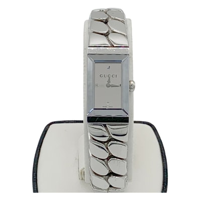 〇〇GUCCI グッチ Gフレーム クォーツ 腕時計 147.5 シルバー