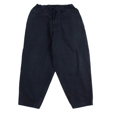 COMOLI コモリ 25SS B01-03009 ブラックドリルテーパードパンツ ブラック系 1【中古】