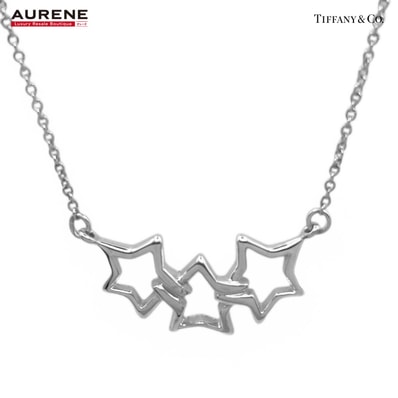 TIFFANY&Co. ティファニー ネックレス トリプルスター SV925 シルバー レディース 【中古】