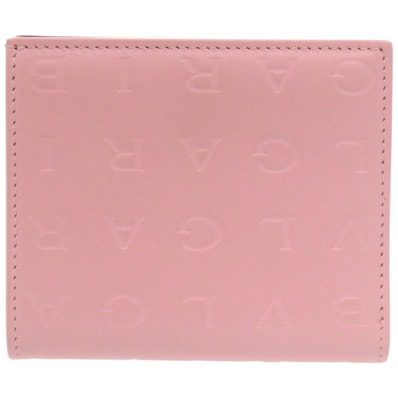 ブルガリ インフィニトゥム ロゴマニア カーフ ピンク マ