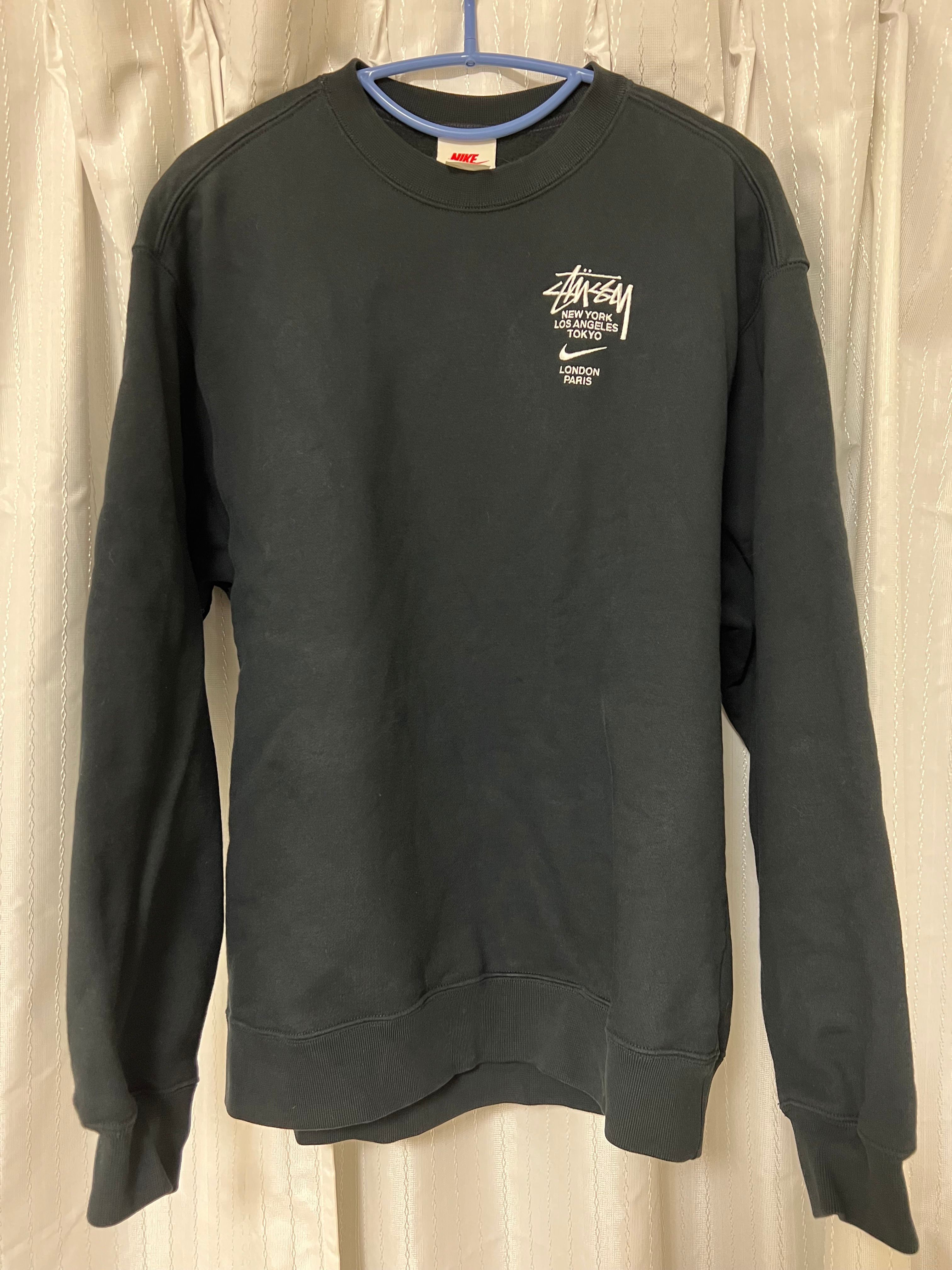 Nike x Stussy International Crewneck Sweatshirt (US Size) "Black" DC4198-010