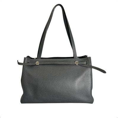 HERMES エルメス ハンドバッグ カバナ トートバッグ □F刻印 トリヨン グレー シルバー金具 レディース 美品 2002年【中古品】