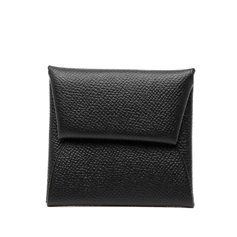 エルメス バスティア コインケース 小銭入れ ブラック ヴォーエプソン レディース HERMES 【中古】