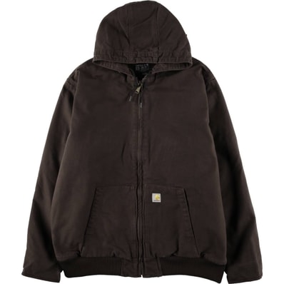 古着 カーハート Carhartt アクティブジャケット 中綿入り ダックフルジップパーカー メンズXXL相当/eaa585895