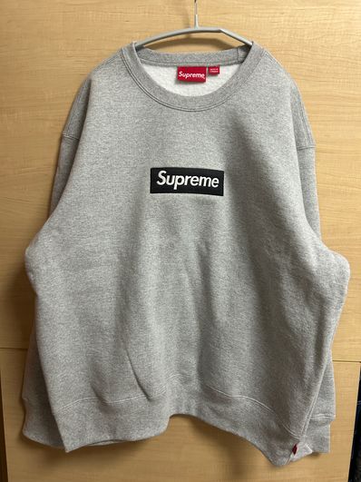Supreme Box Logo Crewneck "Heather Grey" (22FW)