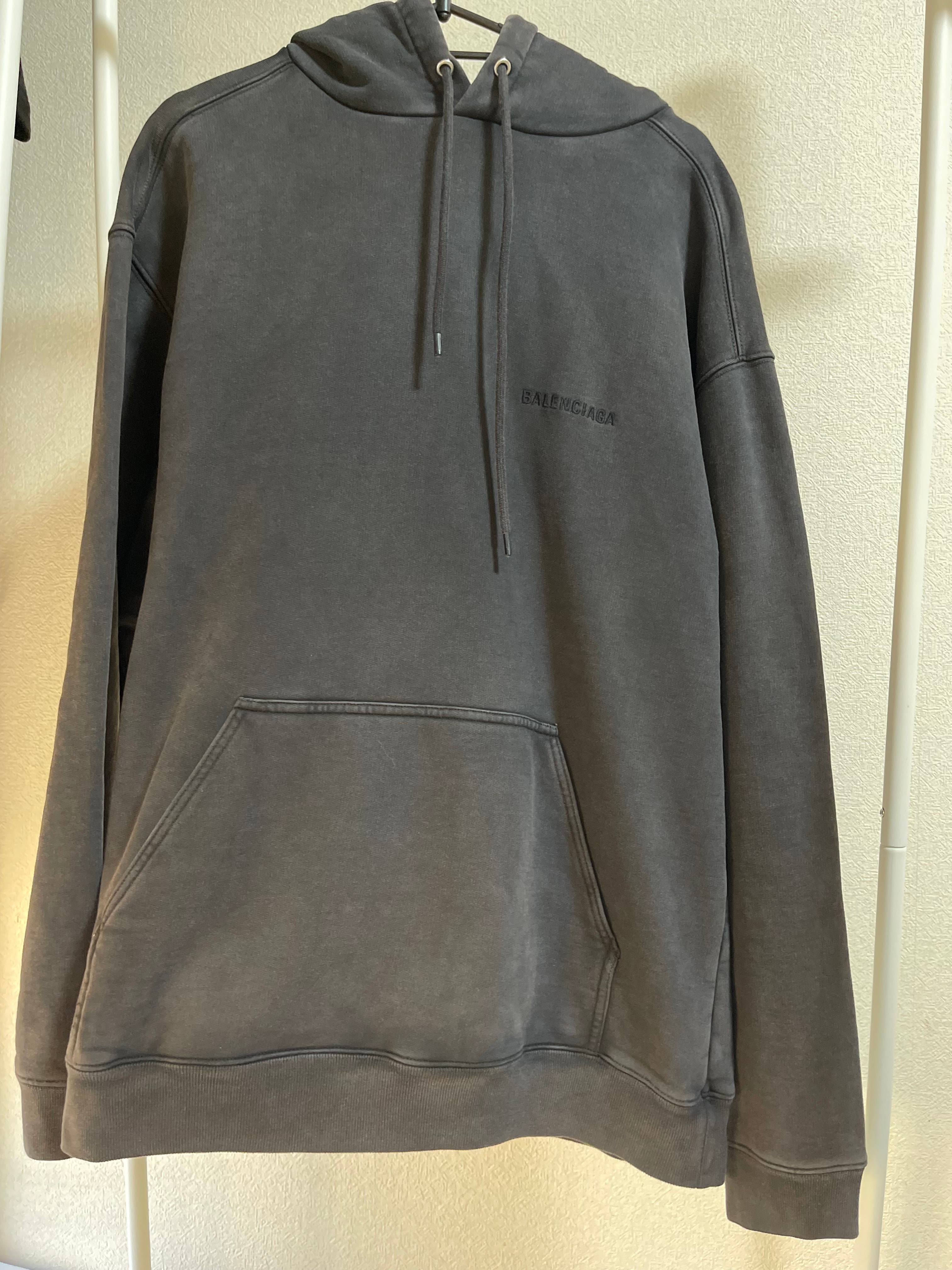 Balenciaga Logo Hoodie Medium Fit "Black"