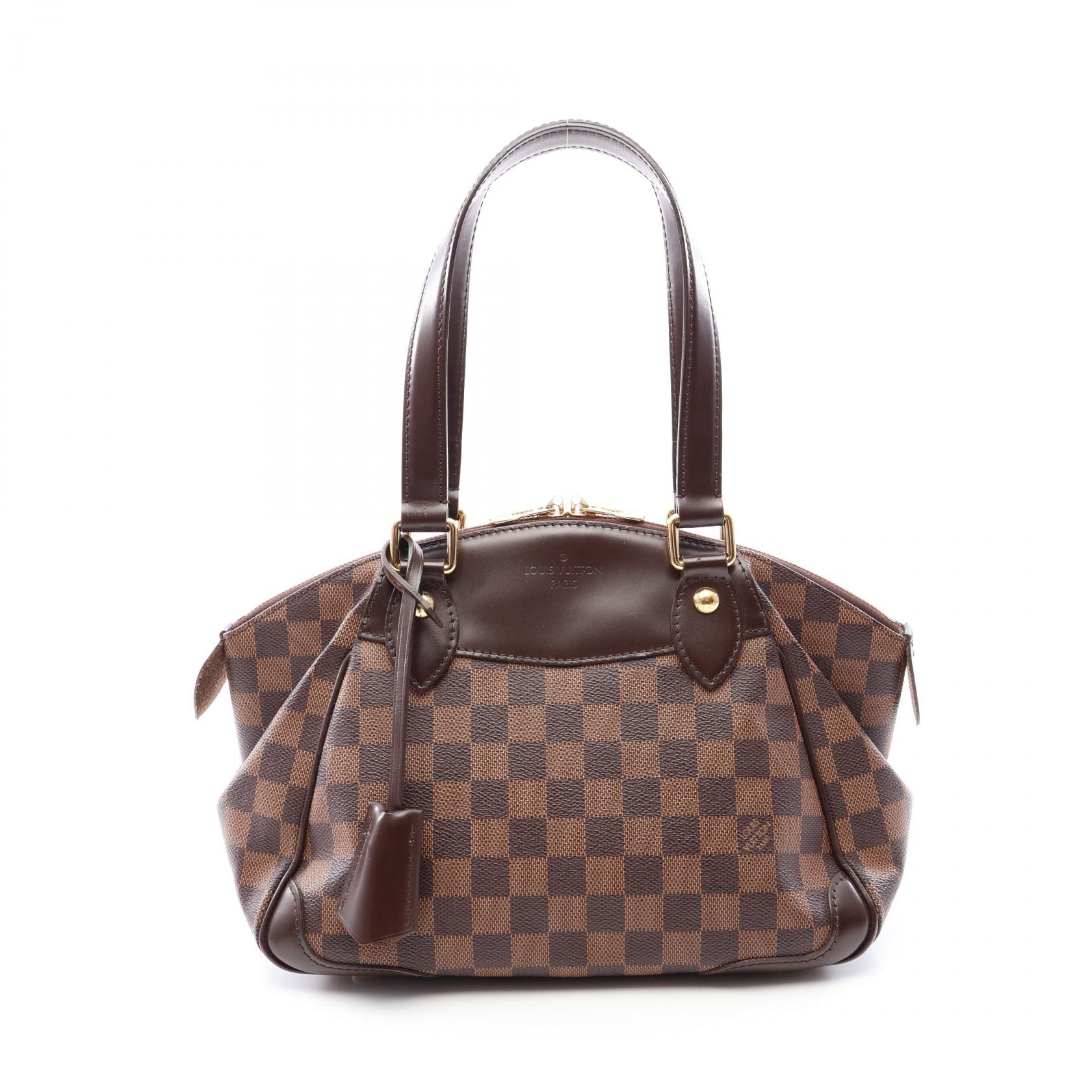 ルイ・ヴィトン LOUIS VUITTON ヴェローナPM ショルダーバッグ バッグ PVCコーティングキャンバス レザー ダミエ エベヌ レディース ブラウン系 N41117 【中古】