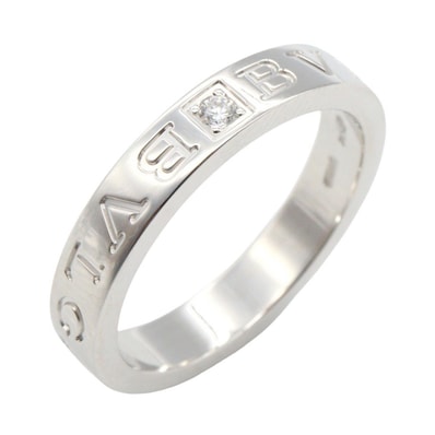 ブルガリ BVLGARI B-zero1 ビーゼロワン リング 1PD リング・指輪 ジュエリー K18WG(ホワイトゴールド) ダイヤモンド メンズ レディース シルバー系 / クリア系 【中古】
