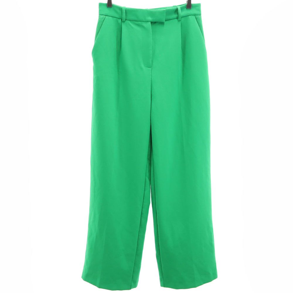 ZARA ザラ スラックスパンツ M グリーン