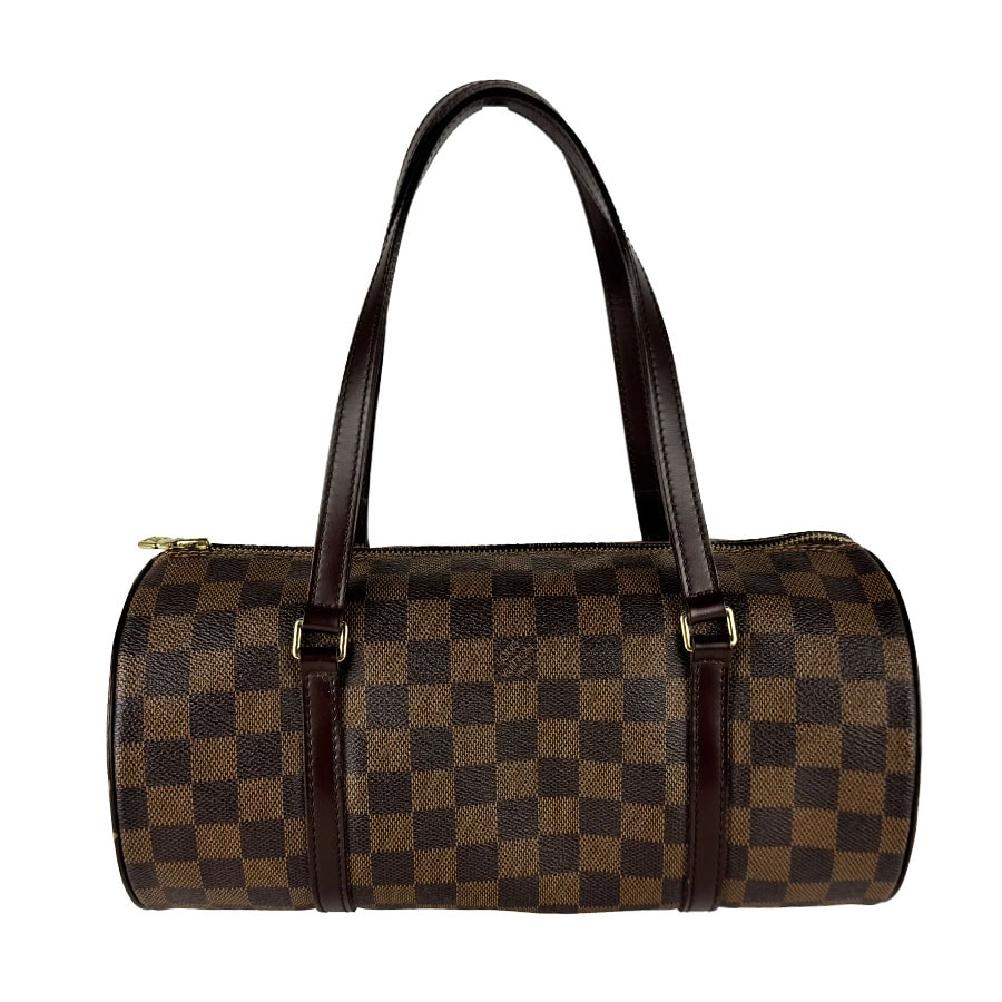 ルイ ヴィトン LOUIS VUITTON ハンドバッグ ダミエ パピヨン ダミエキャンバス ブラウン ゴールド レディース N51303【中古】 z10737