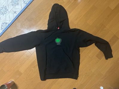 Supreme Apple Hooded Sweatshirt "Black"
