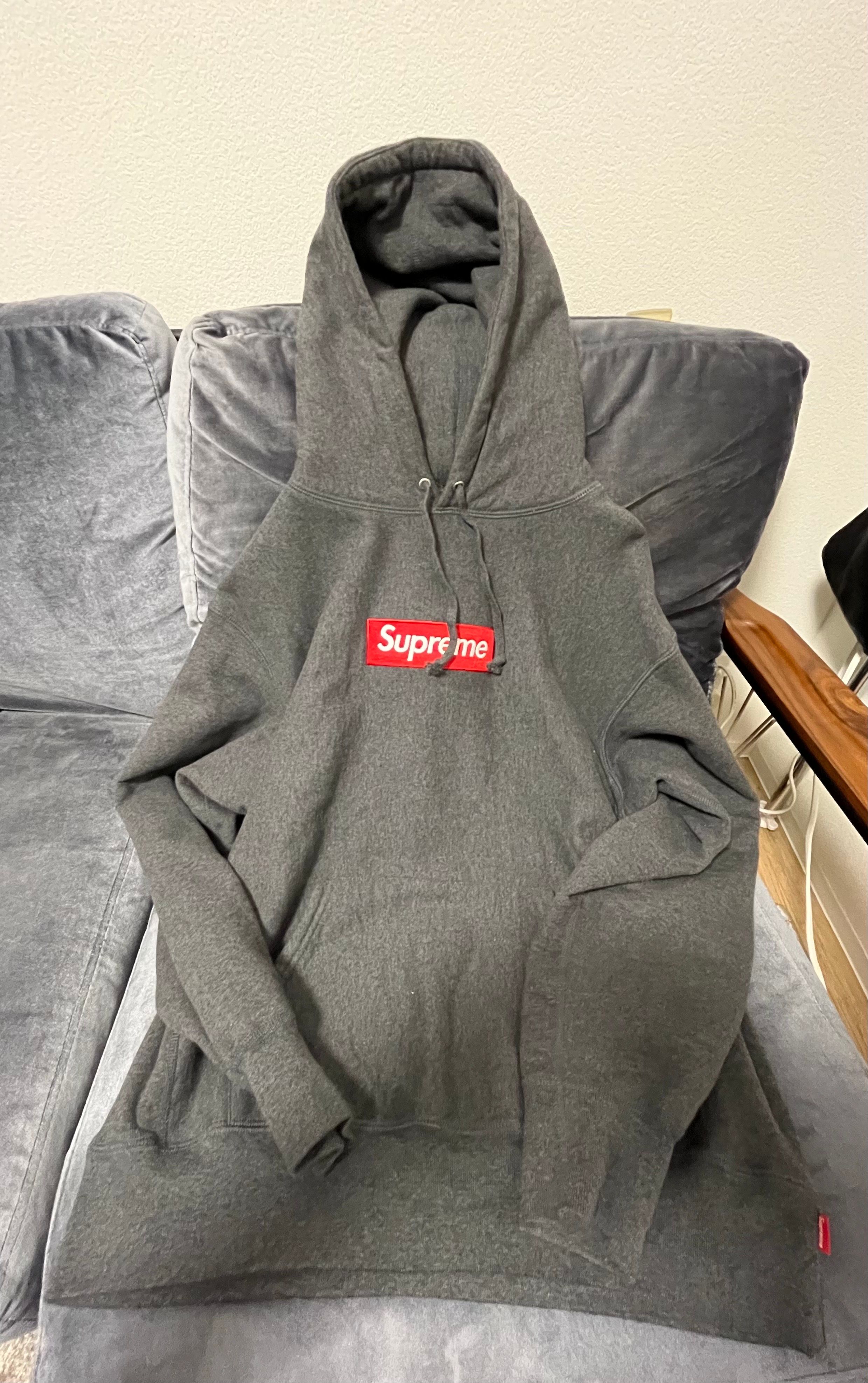 Supreme Box Logo Hooded Sweatshirt "Charcoal" (21FW)