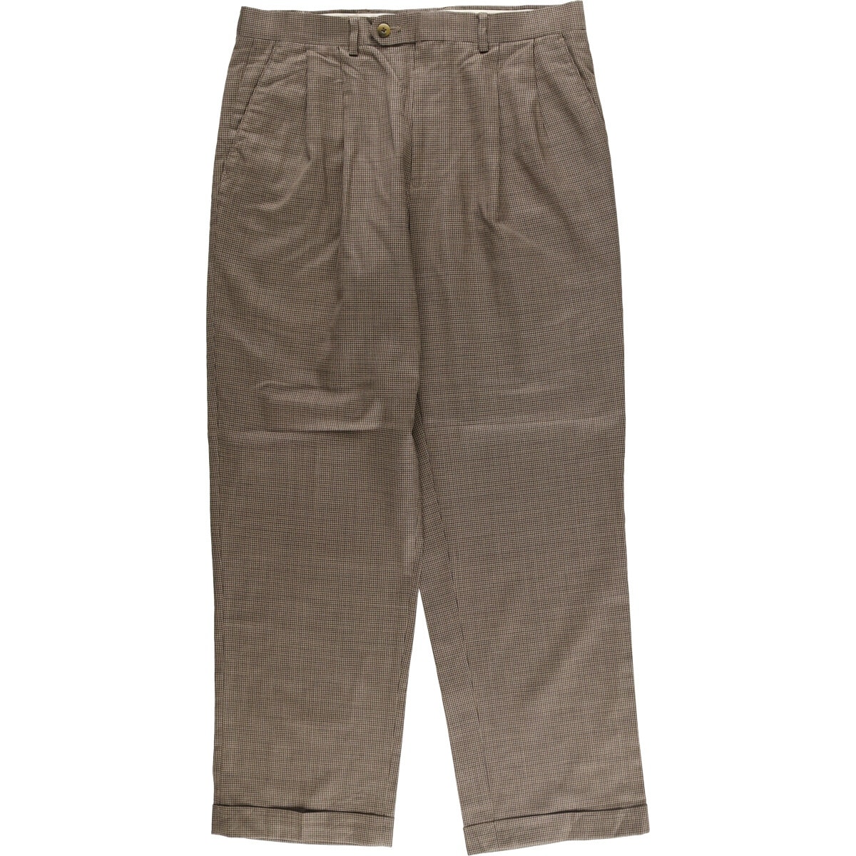 古着 ラルフローレン Ralph Lauren LAUREN ローレン 千鳥格子柄 ツータック ウールパンツ スラックス メンズw33相当/eaa591228