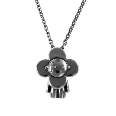 LOUIS VUITTON ルイ・ヴィトン ペンダント・ヴィヴィエンヌ ネックレス M00831 メタル シルバー【中古】