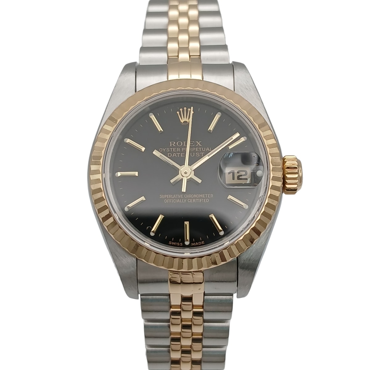 ROLEX ロレックス デイトジャスト 腕時計 79173 ステンレススチール K18イエローゴールド シルバー ゴールド レディース【中古】