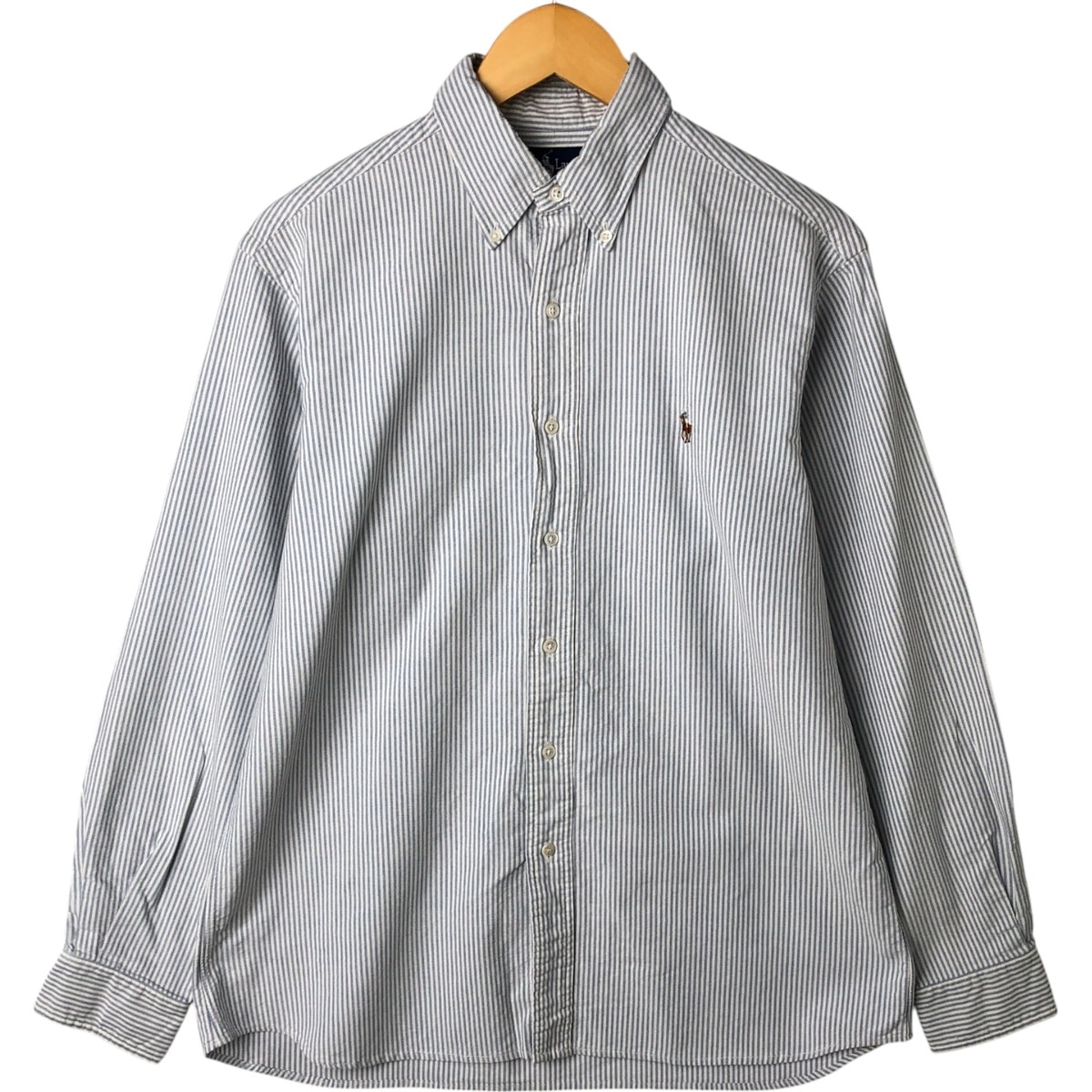 古着 ラルフローレン Ralph Lauren 長袖 ボタンダウンストライプシャツ メンズL相当/eaa549311