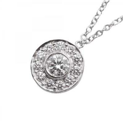 【6jfb0661】ティファニー ネックレス サークレット Pt950 プラチナ ダイヤモンド【中古】レディース