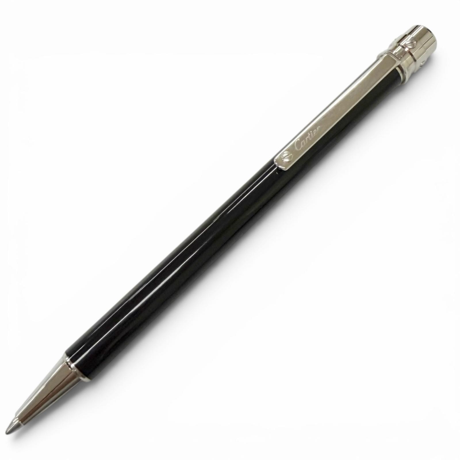 極美品 カルティエ ボールペン ブラック メンズ