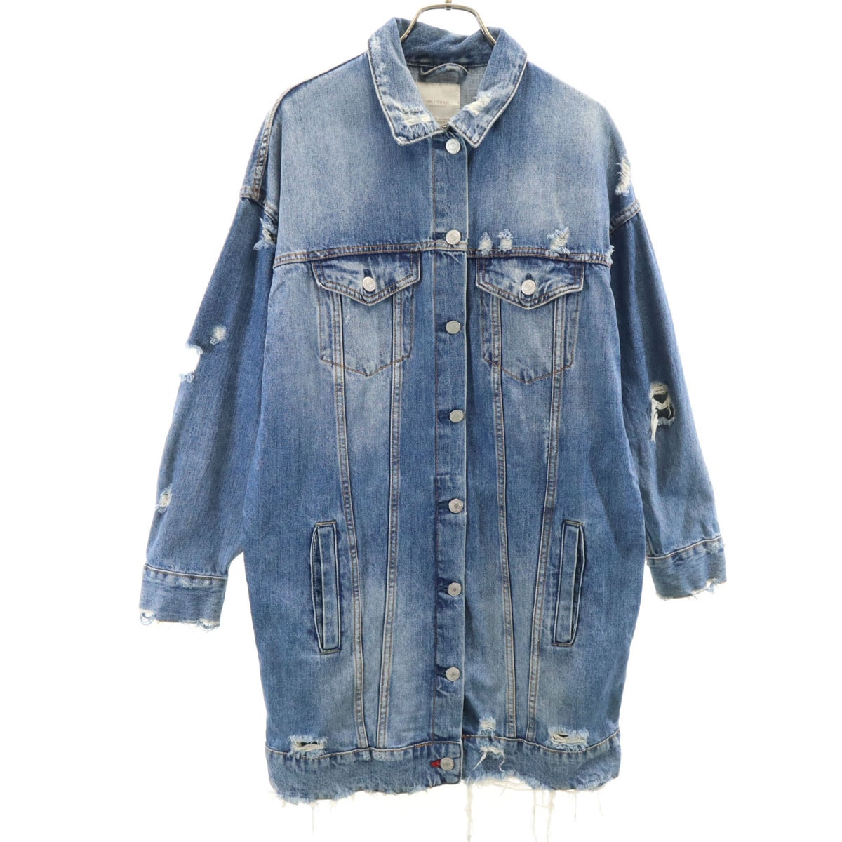 ZARA ザラ ロング デニムジャケット S ジージャン