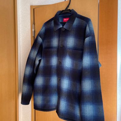 Supreme Shadow Plaid Fleece Shirt "Blue"
