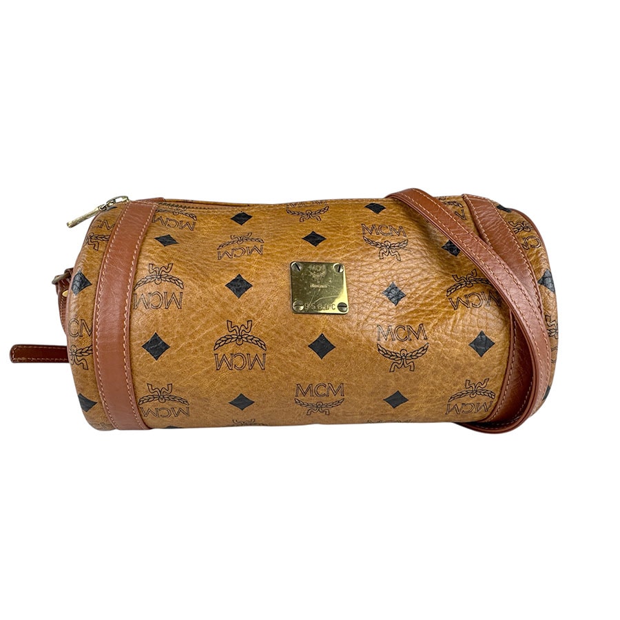 エム シー エム MCM ショルダーバッグ レザー ブラウン レディース【中古】 z9031
