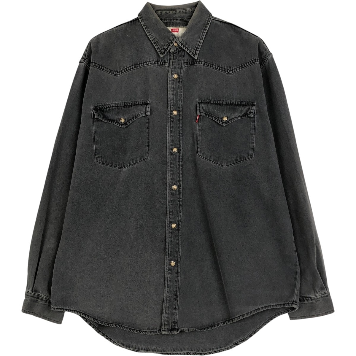 古着 リーバイス Levi's 長袖 デニムウエスタンシャツ メンズL相当/eaa674893